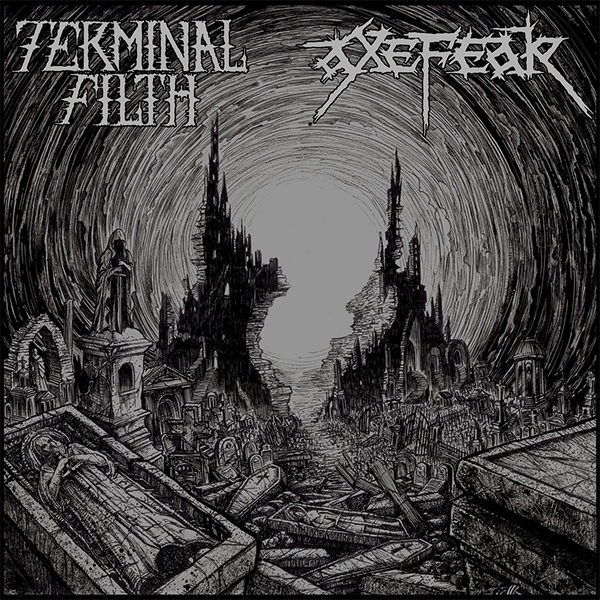 TERMINAL FILTH / AXEFEAR - split LP