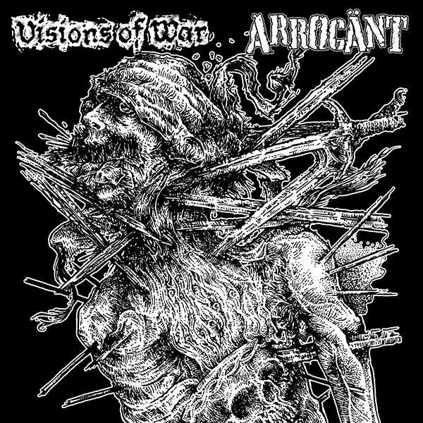 VISIONS OF WAR / ARROGÄNT - split LP
